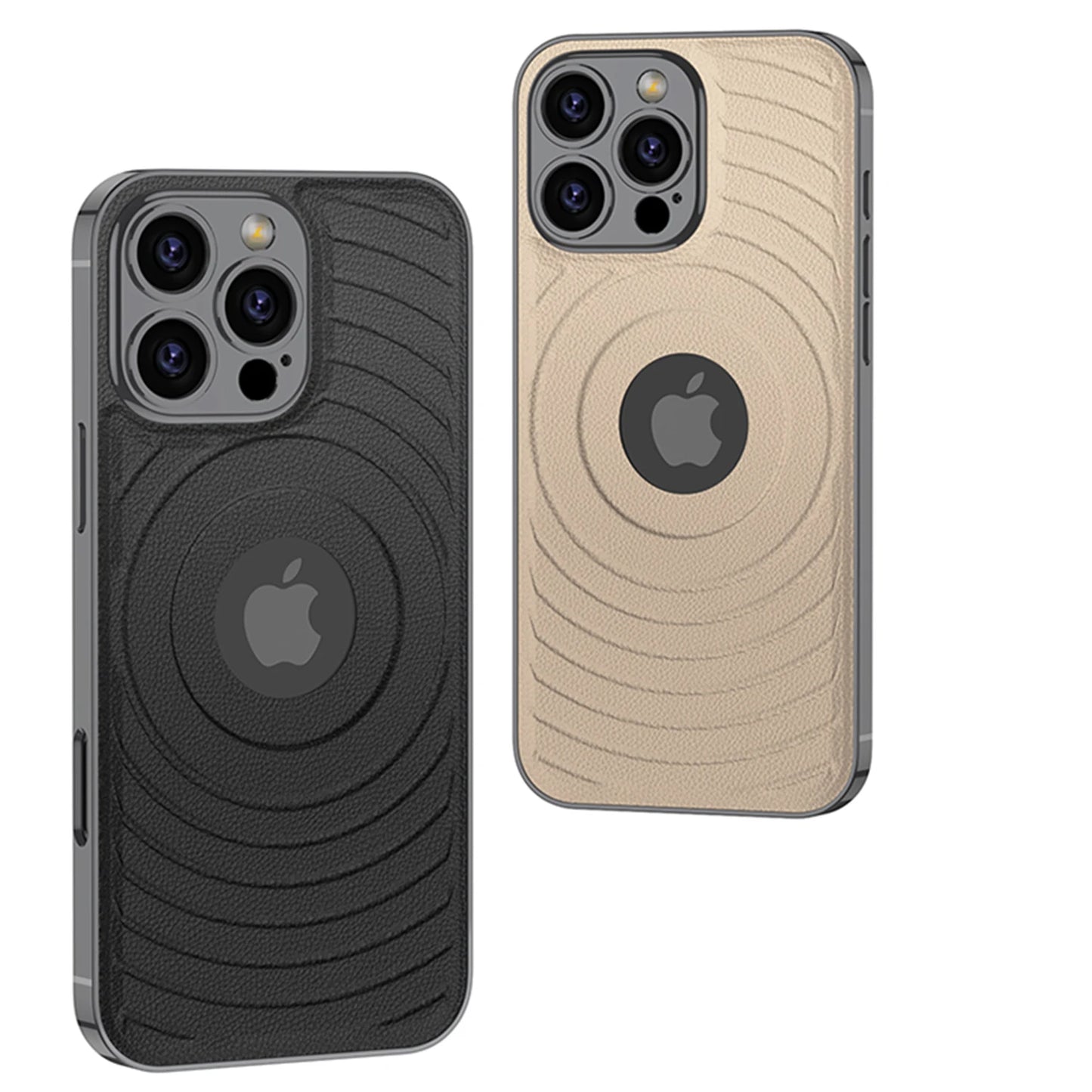 Leather Phone Cases for iphone 15 16 Pro Max with Brand logo Hole