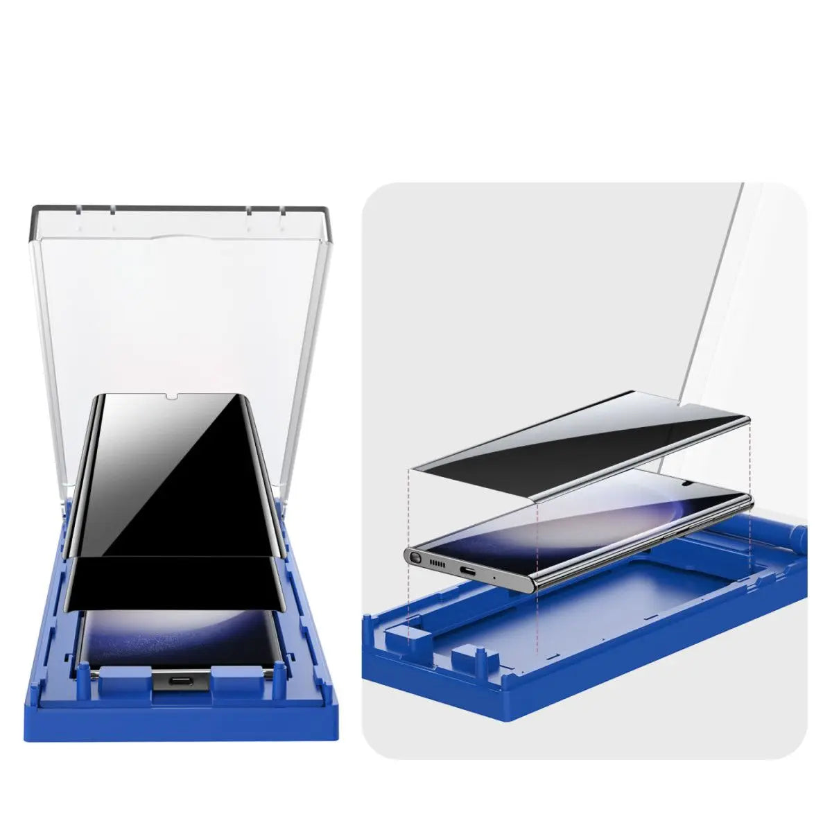 2PS/Set Samsung 24U/S23/22/21+ Curved 2.5D Radian Anti-Peeping Privacy Protector Dust-Free Full-Screen Protector