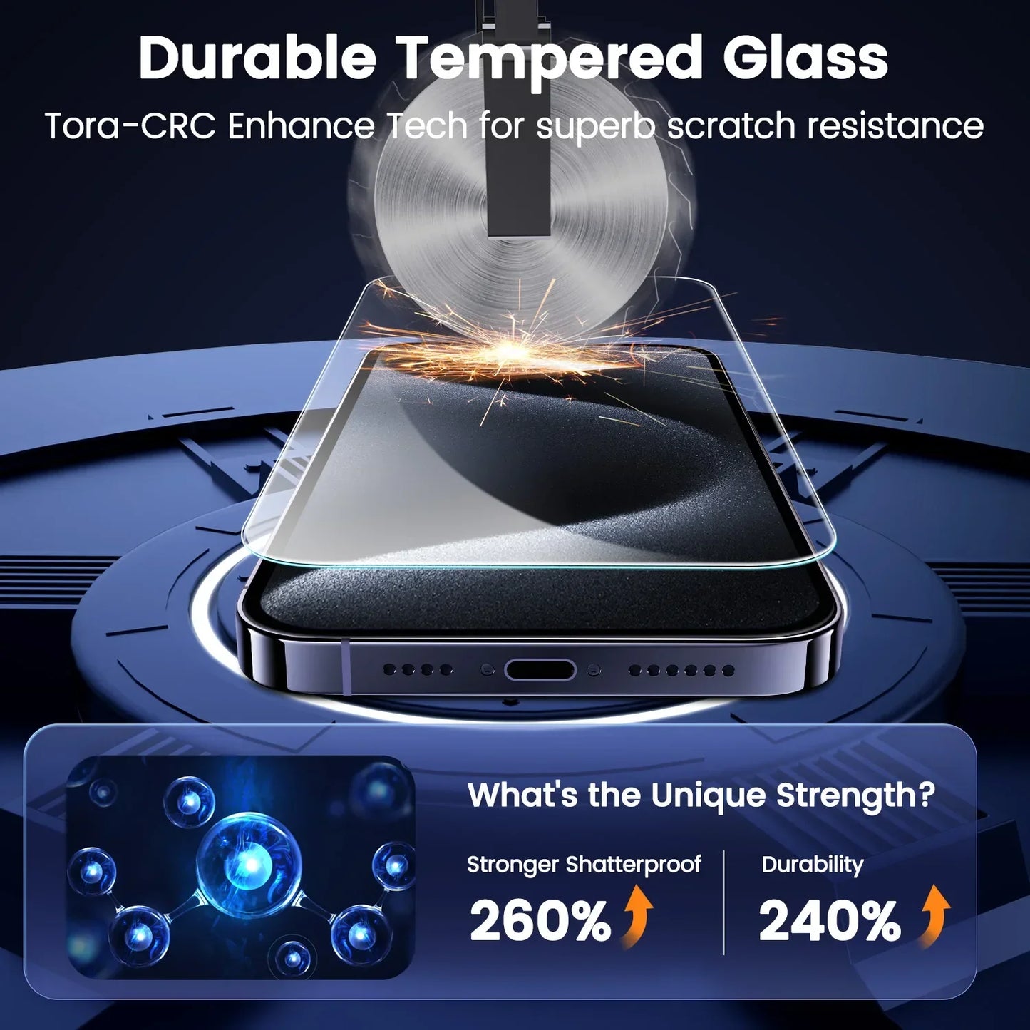 9H Dust-Free Re-Purchase Replacement 16/15/14/13 for Apple XS Full Screen HD Screen Protectors Tempered Film