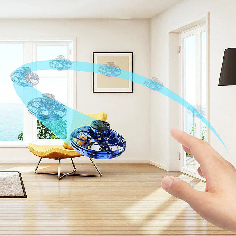 Flynova Drone Fly Spinner Kids Children Adult Fidget Toys Mini UFO Flyorb Flying Spinner