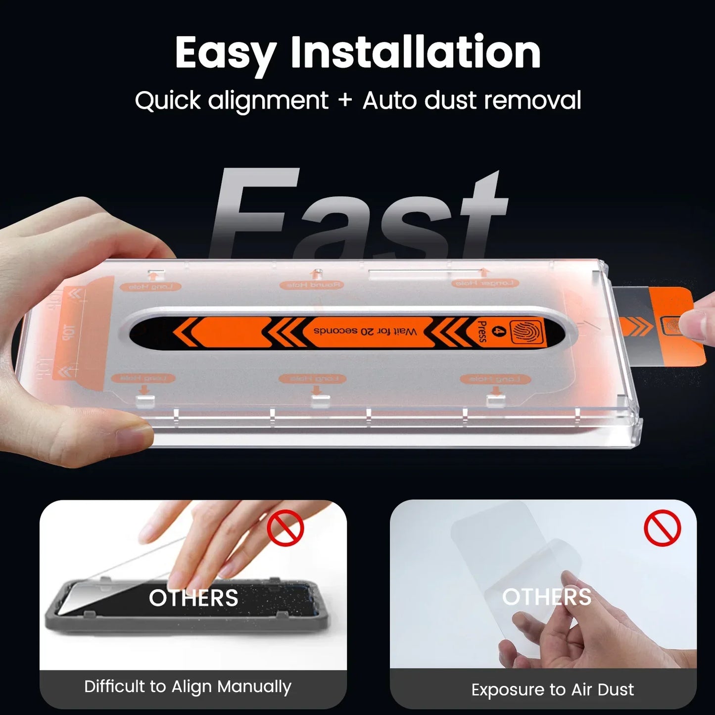 Samsung S25Edge/S25U/S24+/S23/S22+ 2.5D 9H Dust-Free Cabin Anti-Peeping Privacy Toughened Screen Protector