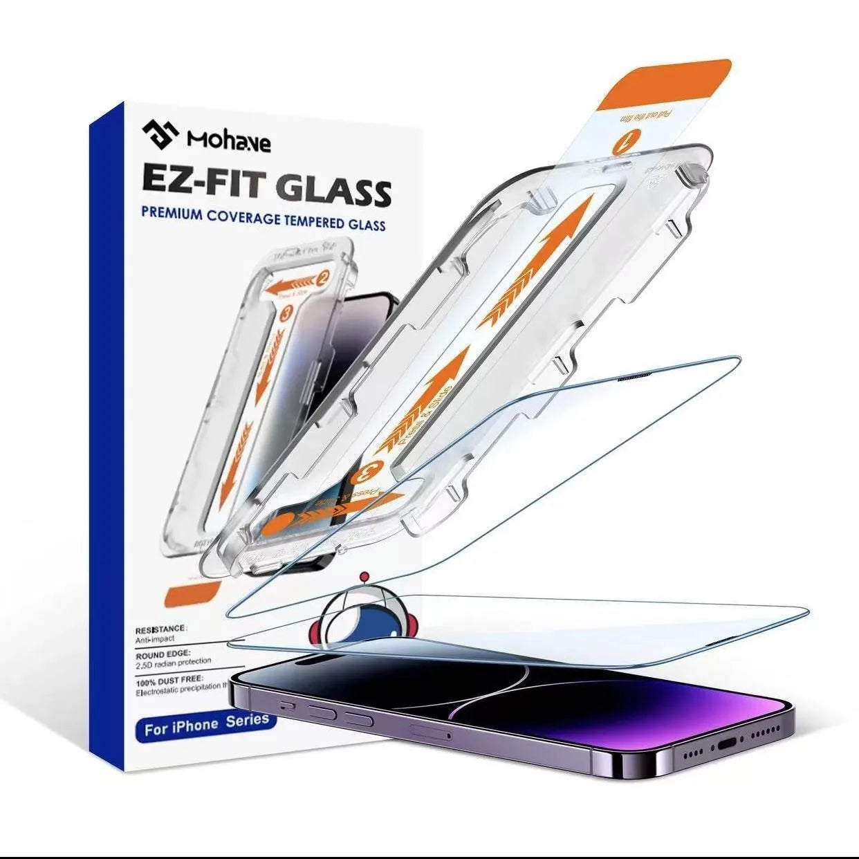 High-Definition High-Permeability Screen Protectors for iPhone 16ProMax/15/14/13/12/11