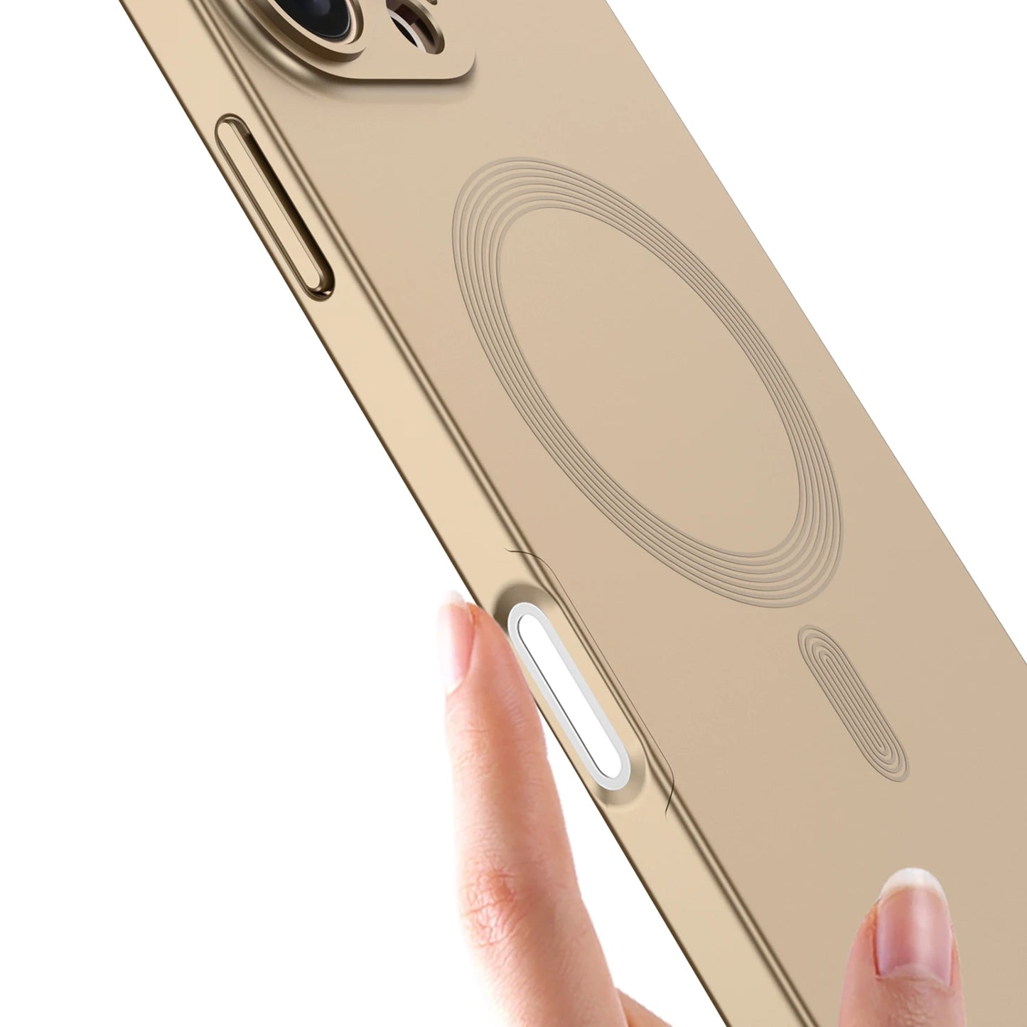 Wireless Charging case with Magnetic Border case for iphone 15 16 Pro Max