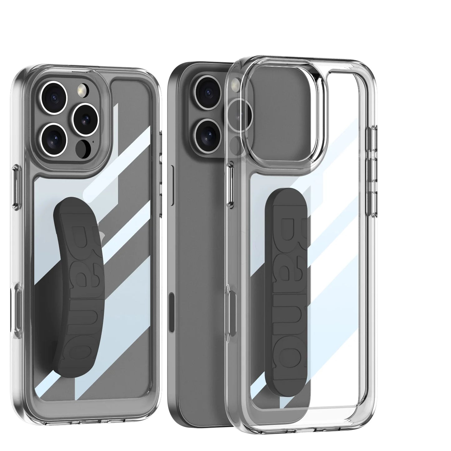 Luxury Style Clear Phone Case For iphone 16 Pro 16 Pro Max Phone Cover With Wristband