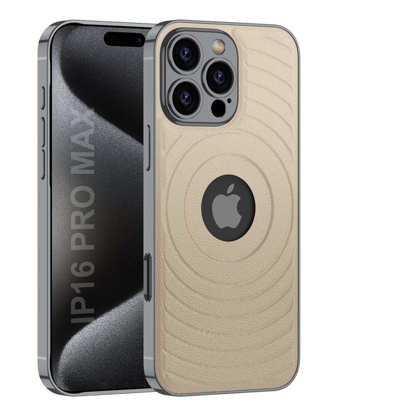 Leather Phone Cases for iphone 15 16 Pro Max with Brand logo Hole