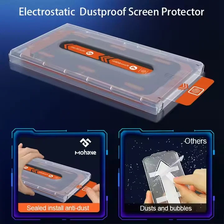 iPhone 16Promax/15/14/13 Phone Screen Protectors High Definition Full Screen Protective Film Fingerprint Shatter-Proof Edge