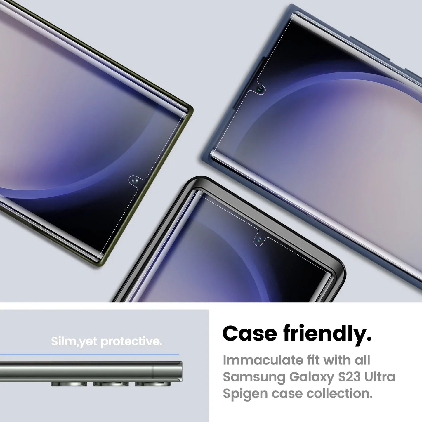 24U/S23/22/21+ Curved Surface HD Clear Ceramic Soft Film Screen Protector Pull-Free Cabin Anti-Fingerprint Anti-Scratch