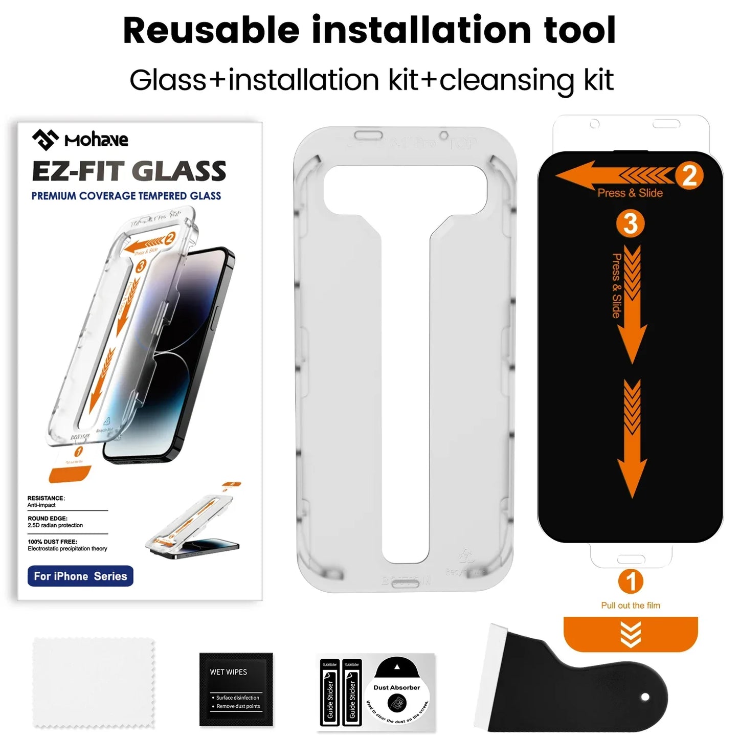 For Apple Dust-Free Warehouse Screen Protectors for iPhone 16 Pro Max/15/14/13/12/11Anti-Peeping Privacy Second Paste Simple Box