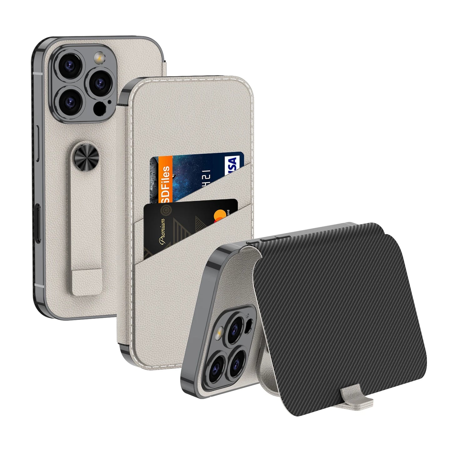 Flip Leather Case Wallet Case for iPhone 16 Pro Max