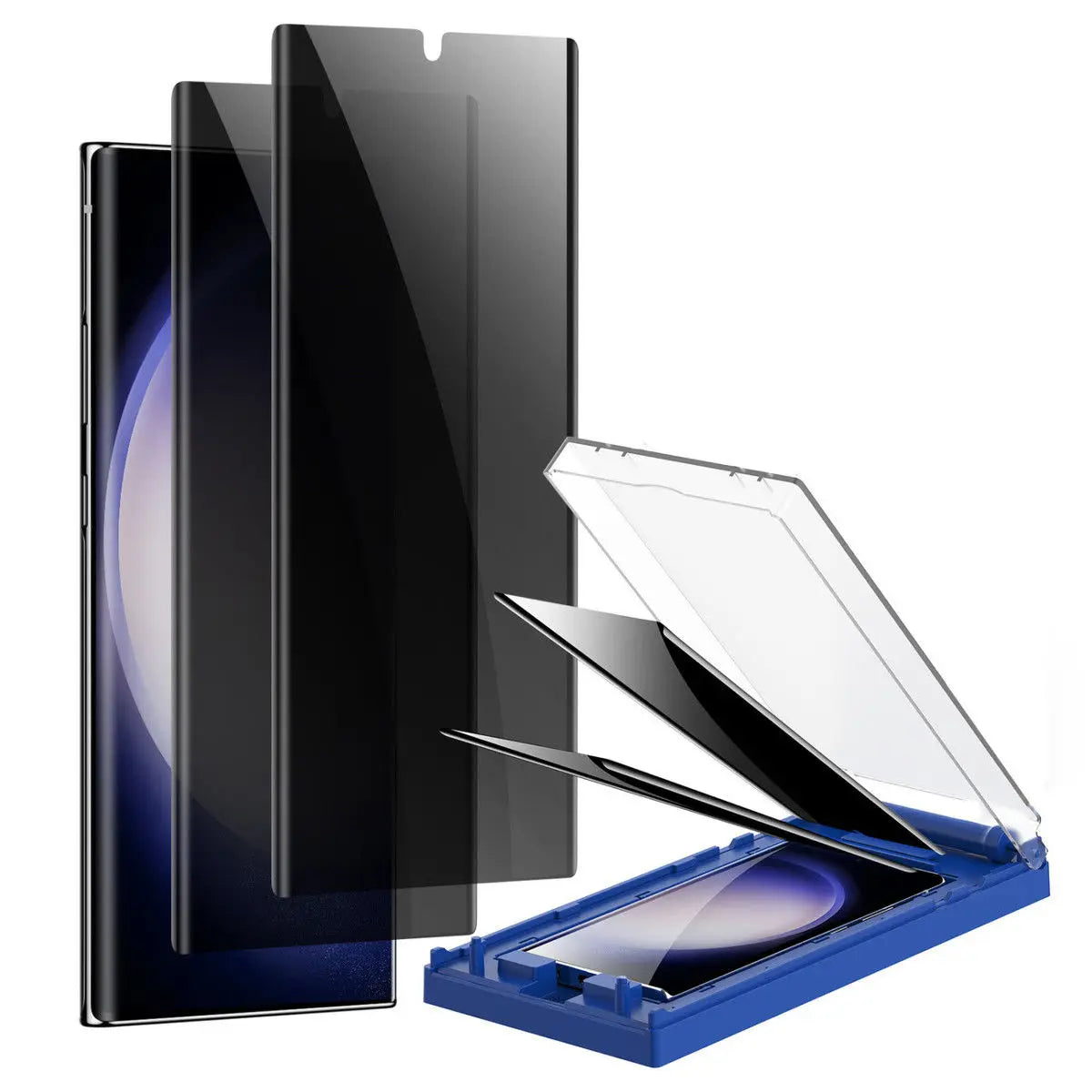 2PS/Set Samsung 24U/S23/22/21+ Curved 2.5D Radian Anti-Peeping Privacy Protector Dust-Free Full-Screen Protector