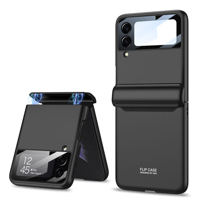 Magnetic All-included Shockproof Phone Case For Samsung Galaxy Flip5 Flip4 Flip3 5G With Back Screen Protector - Mycasety Mycasety