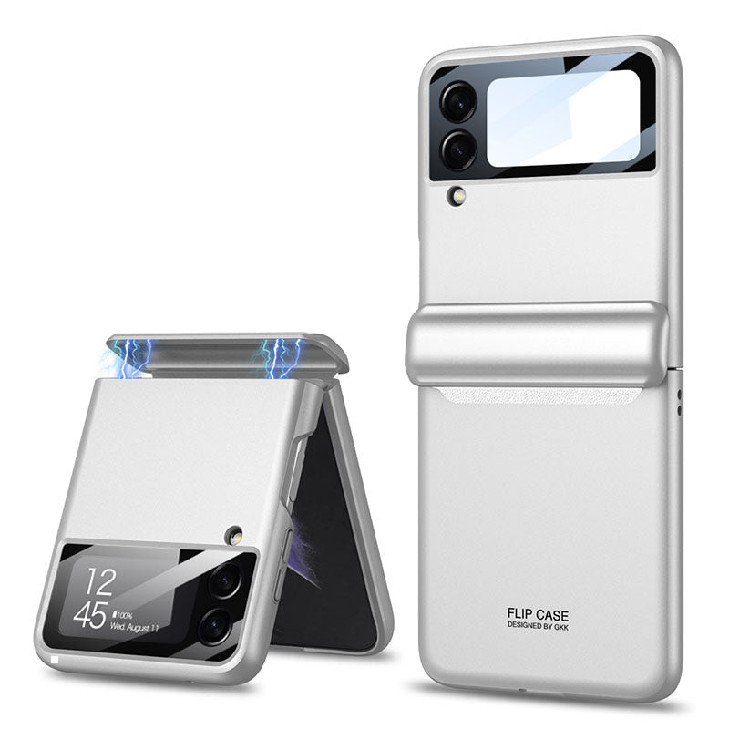 Magnetic All-included Shockproof Phone Case For Samsung Galaxy Flip5 Flip4 Flip3 5G With Back Screen Protector - Mycasety Mycasety