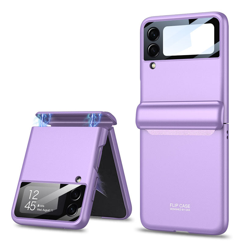 Magnetic All-included Shockproof Phone Case For Samsung Galaxy Flip5 Flip4 Flip3 5G With Back Screen Protector - Mycasety Mycasety