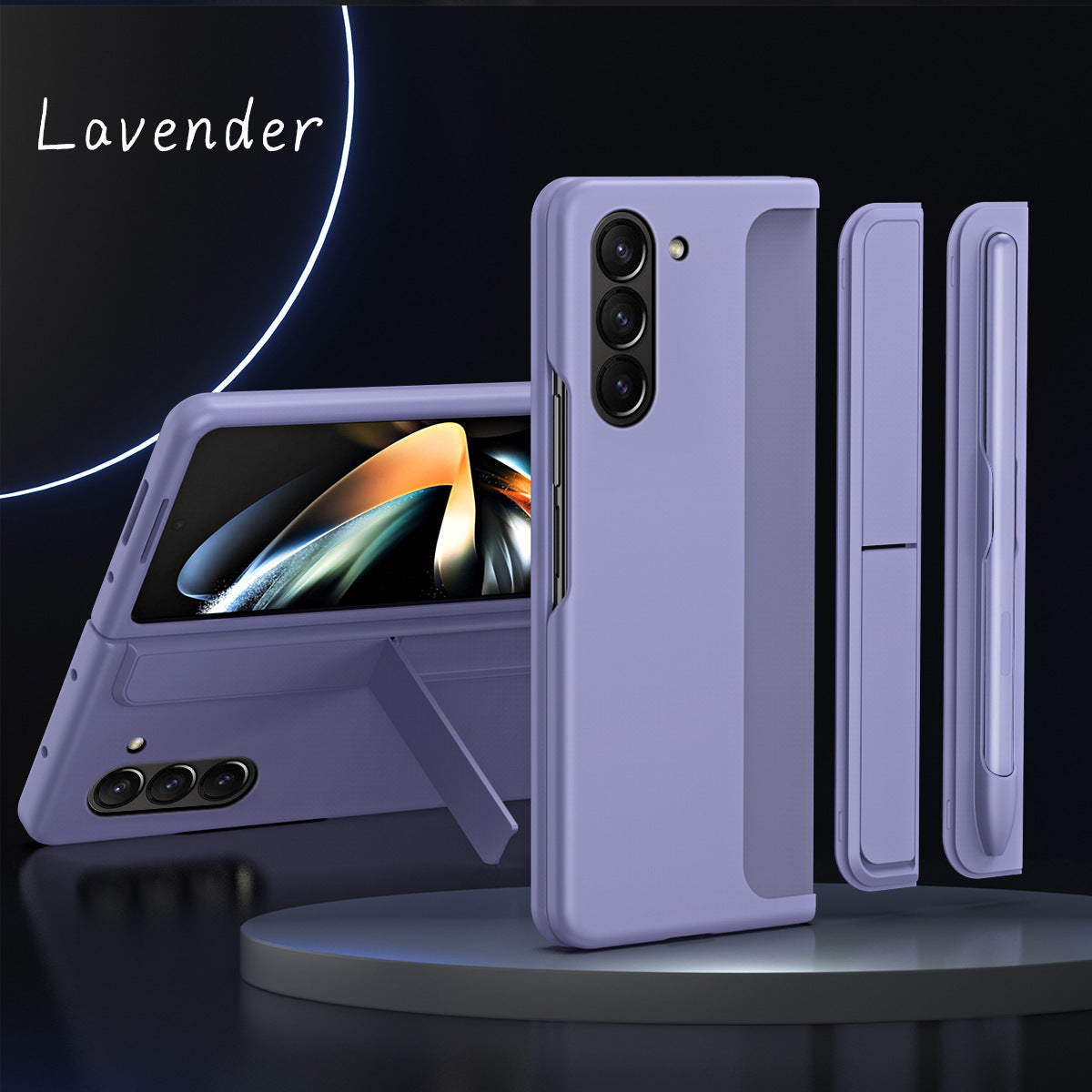 Pen Tray And Bracket 2 in 1 Shockproof Phone Case For Galaxy Z Fold 6/5/4/3
