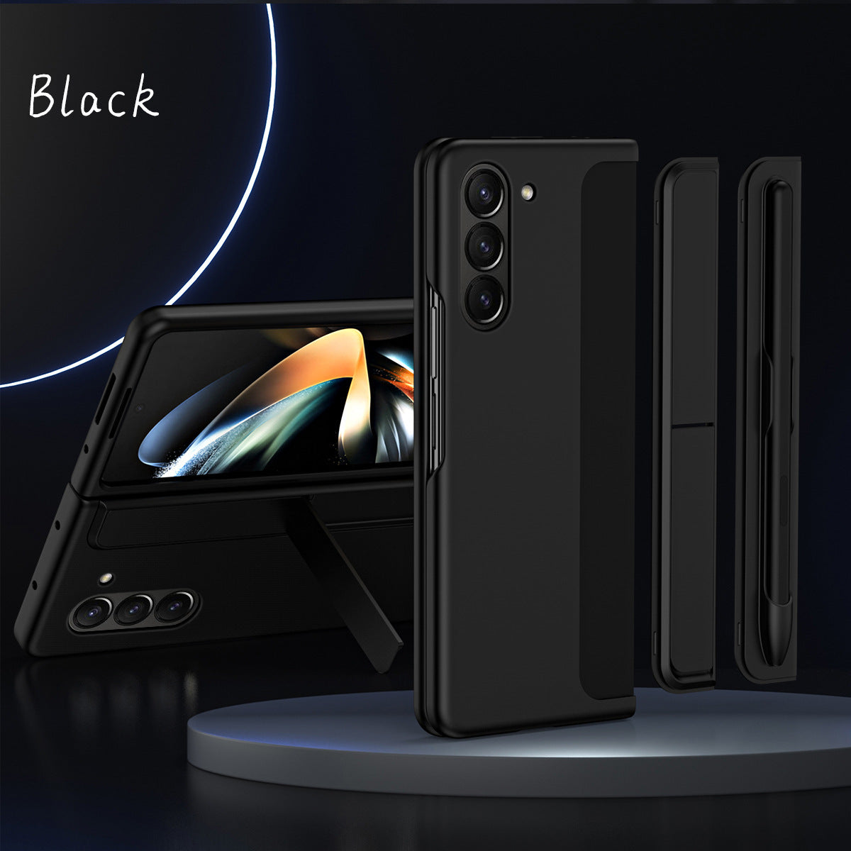Pen Tray And Bracket 2 in 1 Shockproof Phone Case For Galaxy Z Fold 6/5/4/3