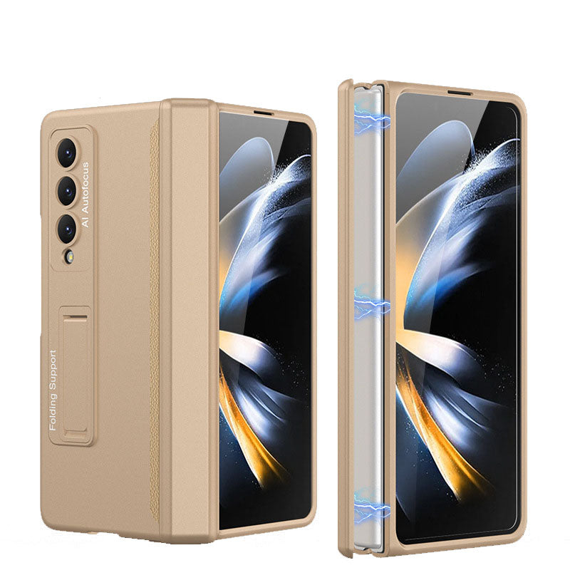 Magnetic Hinge Hidden Bracket All-included Case For Samsung Galaxy Z Fold5 Fold4 Fold3 Fold2 - mycasety2023 Mycasety