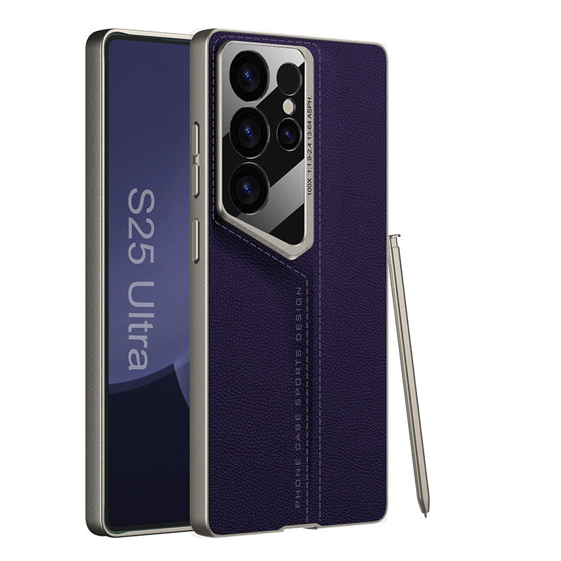 Luxury Leather All-inclusive Anti-fall Protective Phone Case For Galaxy S25 S24 S23 Ultra