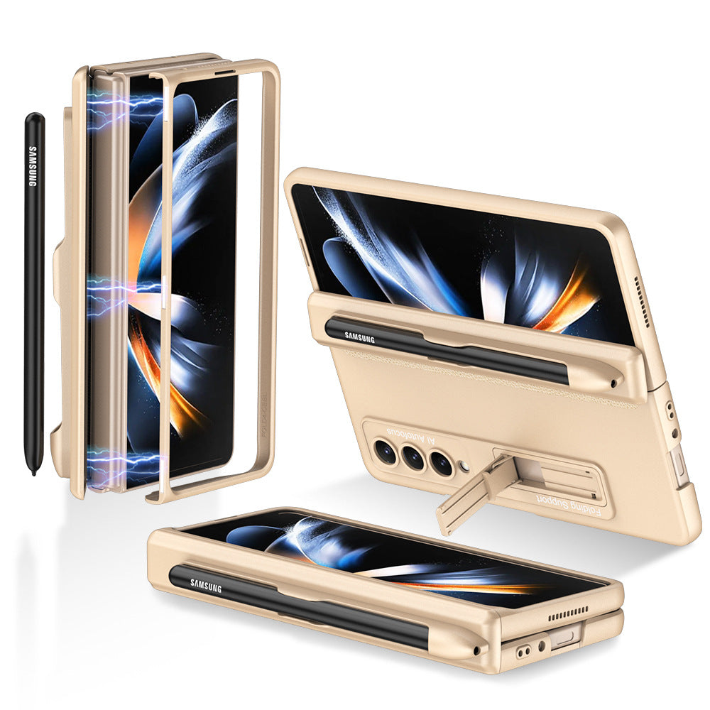 Magnetic Hinge S Pen Slot Ultra-Thin Phone Case For Samsung Galaxy Z Fold5 Fold4 Fold3 - mycasety2023 Mycasety