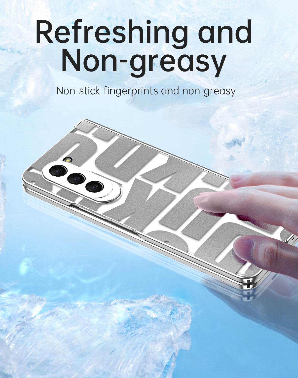 Trend Design Galaxy Z Fold5 Phantom Plating Case with Hinge Protector