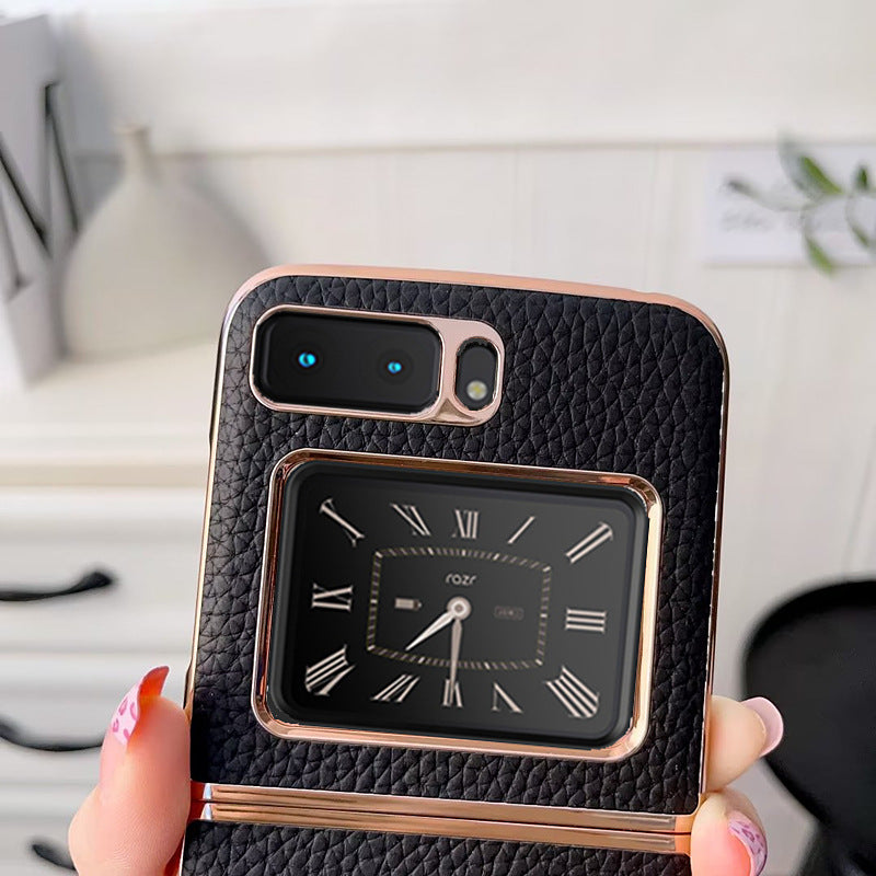 Motorola razr 2023 mobile phone case folding leather case Moto razr 40ultra business case