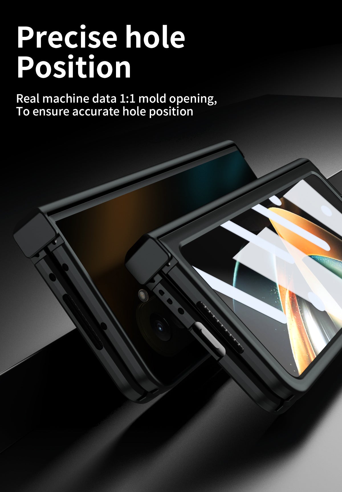 Electroplating All-inclusive Drop-proof Galaxy Z Fold5 Case with Screen Protector