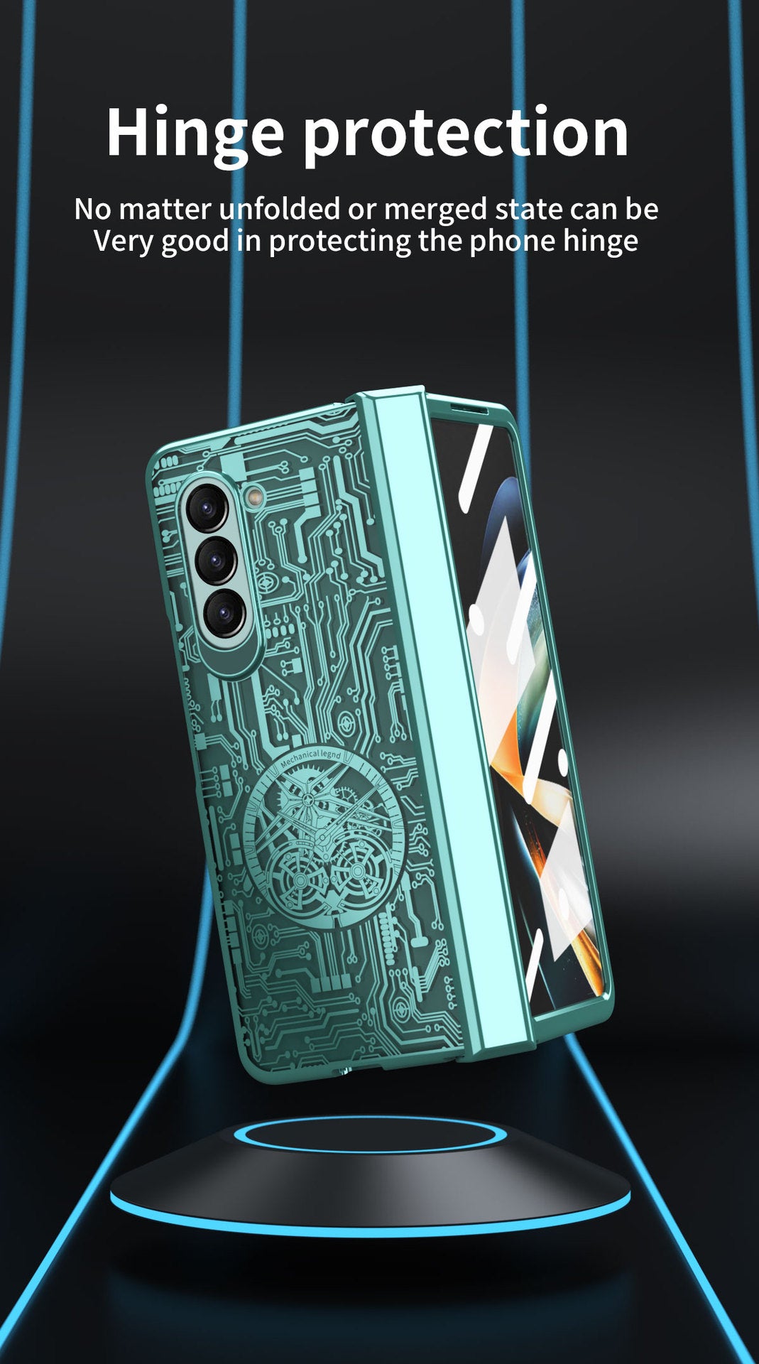 Mechanical Legend Electroplated Case For Samsung Galaxy Z Fold5/4/3 5G