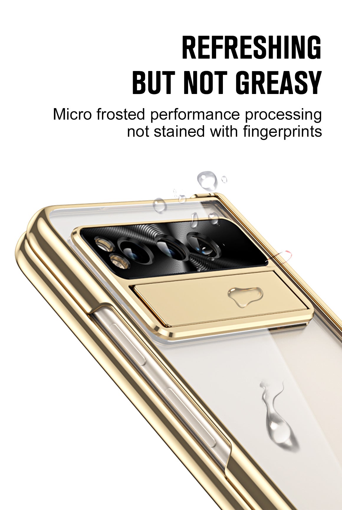 Electroplated Transparent Google Pixel Fold Case with Dual Hinge Protector & Screen Protector & Hidden Kickstand Pen Slot & Free Stylus