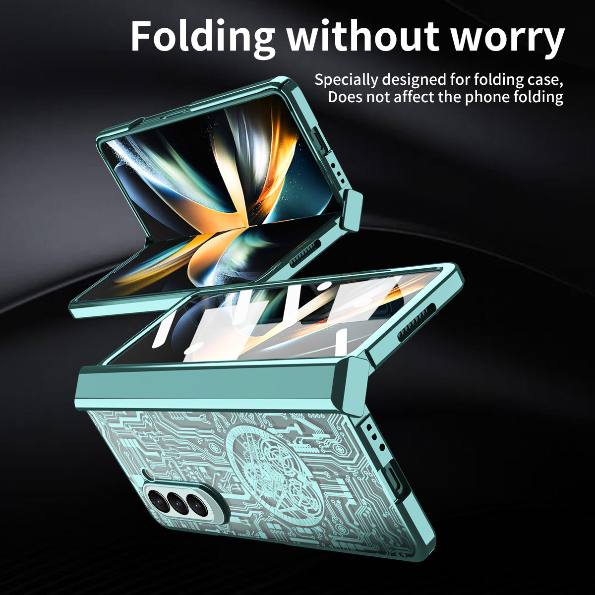 Mechanical Legend Electroplated Case For Samsung Galaxy Z Fold5/4/3 5G