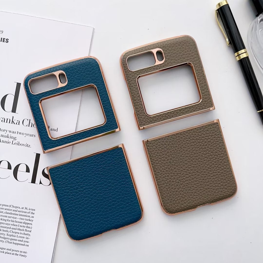 Motorola razr 2023 mobile phone case folding leather case Moto razr 40ultra business case