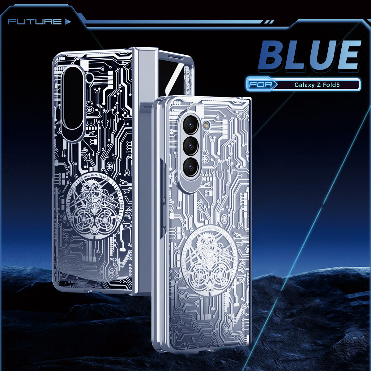 Mechanical Legend Electroplated Case For Samsung Galaxy Z Fold5/4/3 5G