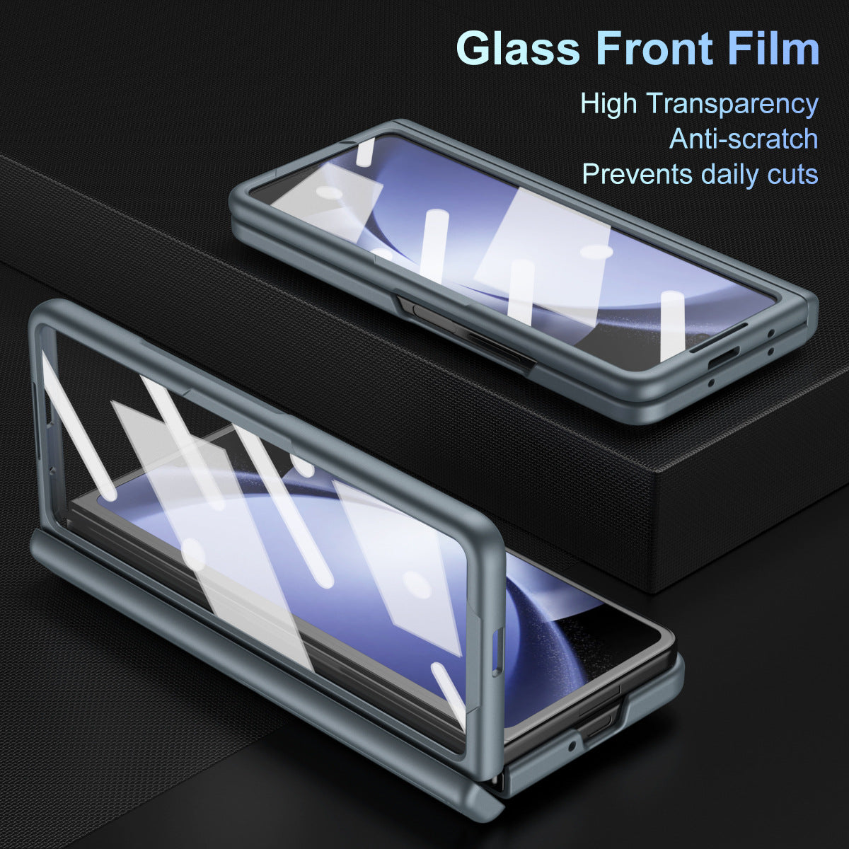 Magnetic Hinge Anti-fall Protective Phone Case With Pen Tray Shell And Film For Galaxy Z Fold5 Fold4 Fold3