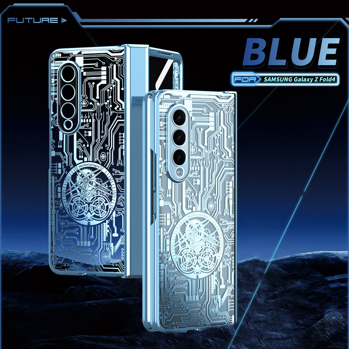 Mechanical Legend Electroplated Case For Samsung Galaxy Z Fold5/4/3 5G