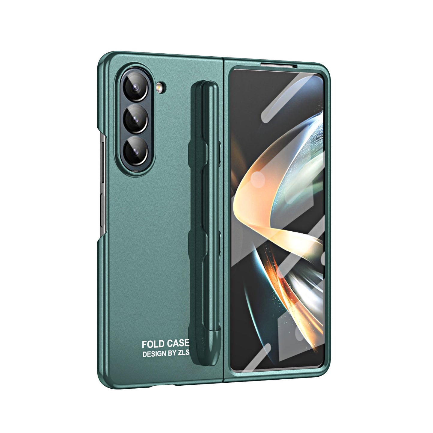 Samsung Galaxy Z Fold 5 Case with Pen Slot and Front Screen Protector Drop Resistant Case