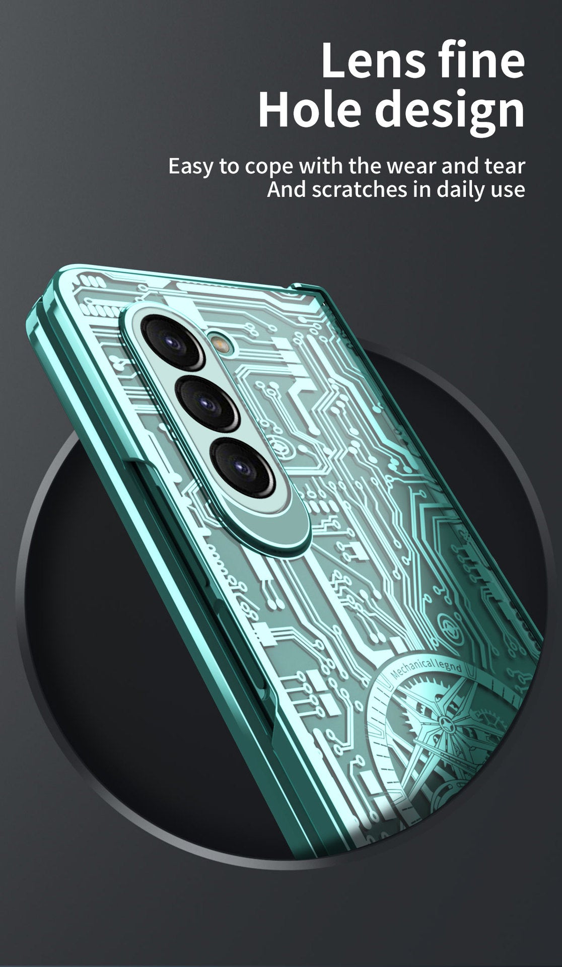 Mechanical Legend Electroplated Case For Samsung Galaxy Z Fold5/4/3 5G