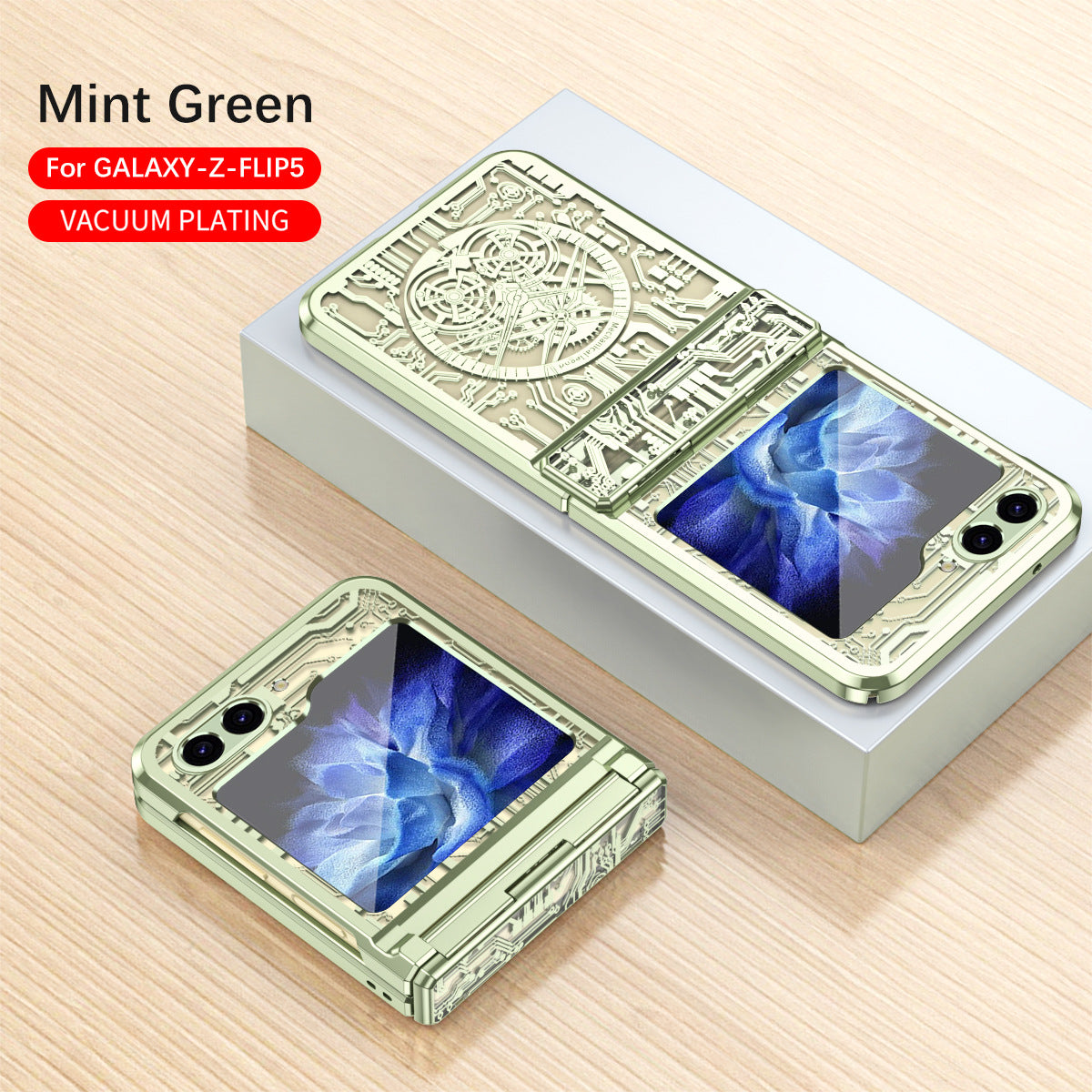 Luxury Electroplated Samsung Flip5 5G Case All-inclusive Drop-proof Protective Case