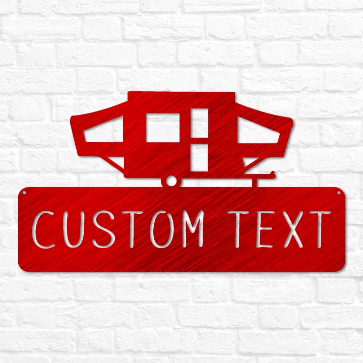 Pop Up Camper Monogram