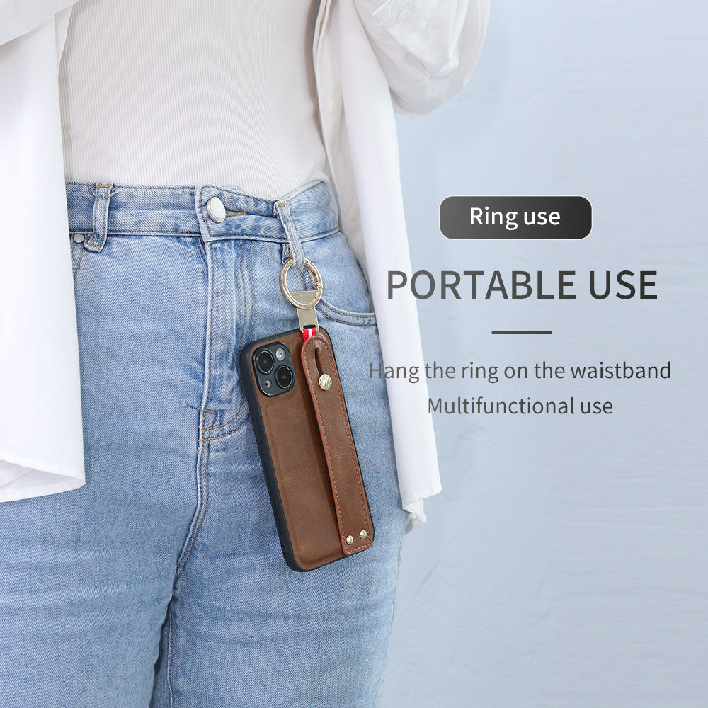 Motorola Razr 40 Ultra New Anti-Shock Business Leather Wristband Cover Case