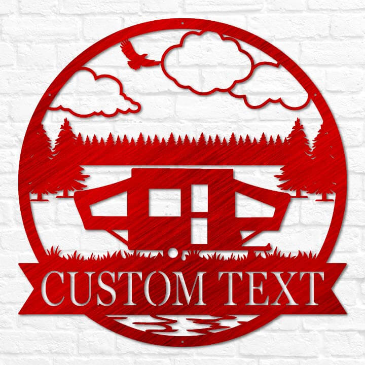 Pop Up Camper Outdoor Monogram