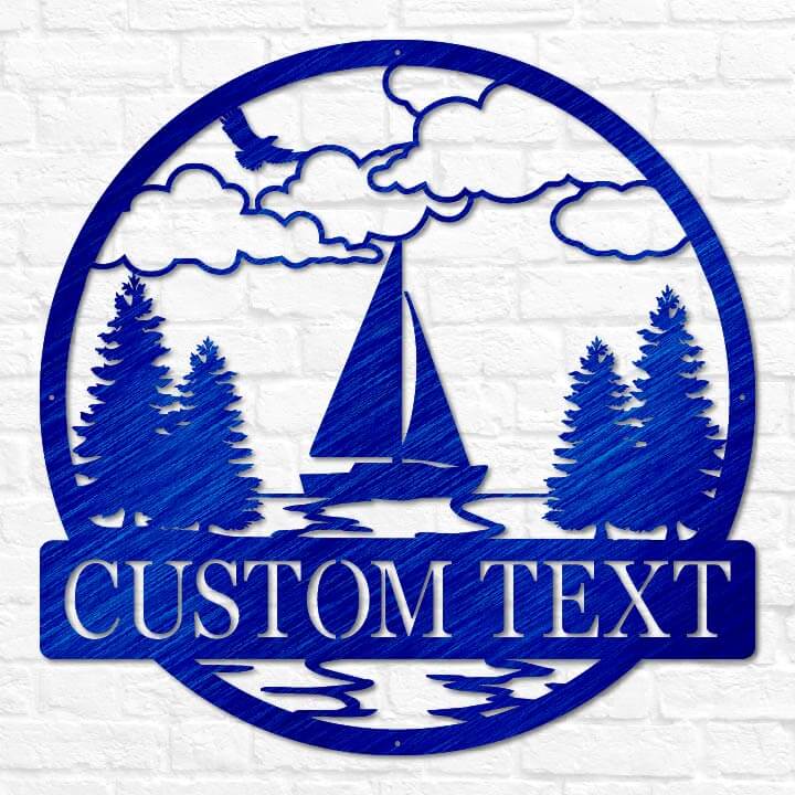 Sailboat Outdoor Monogram