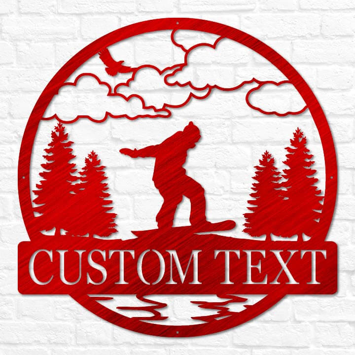 Snowboarding Outdoor Monogram