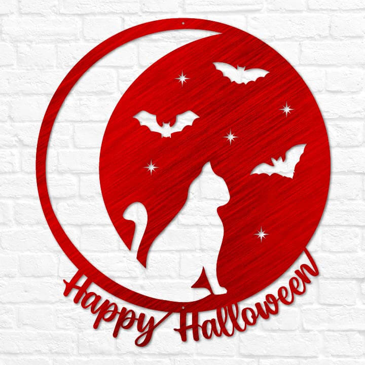 Halloween Cat Moon