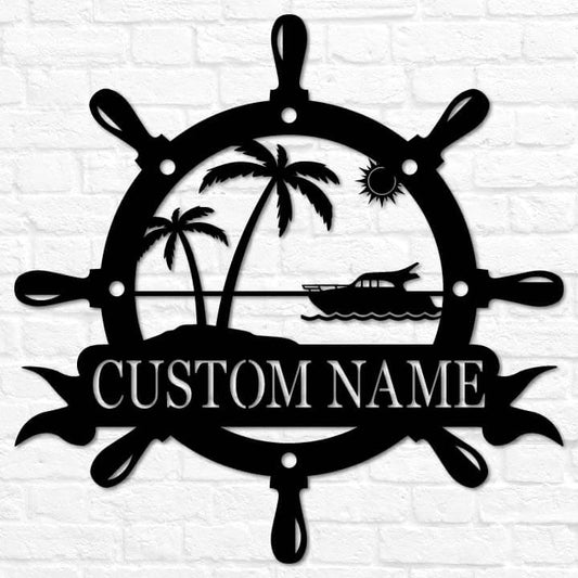 Yacht Wheel Monogram