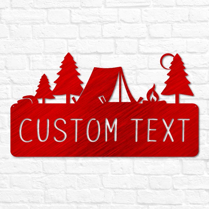 Tent Monogram Plaque