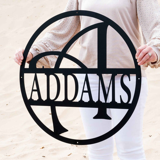 Whimsey Letter Circle Monogram