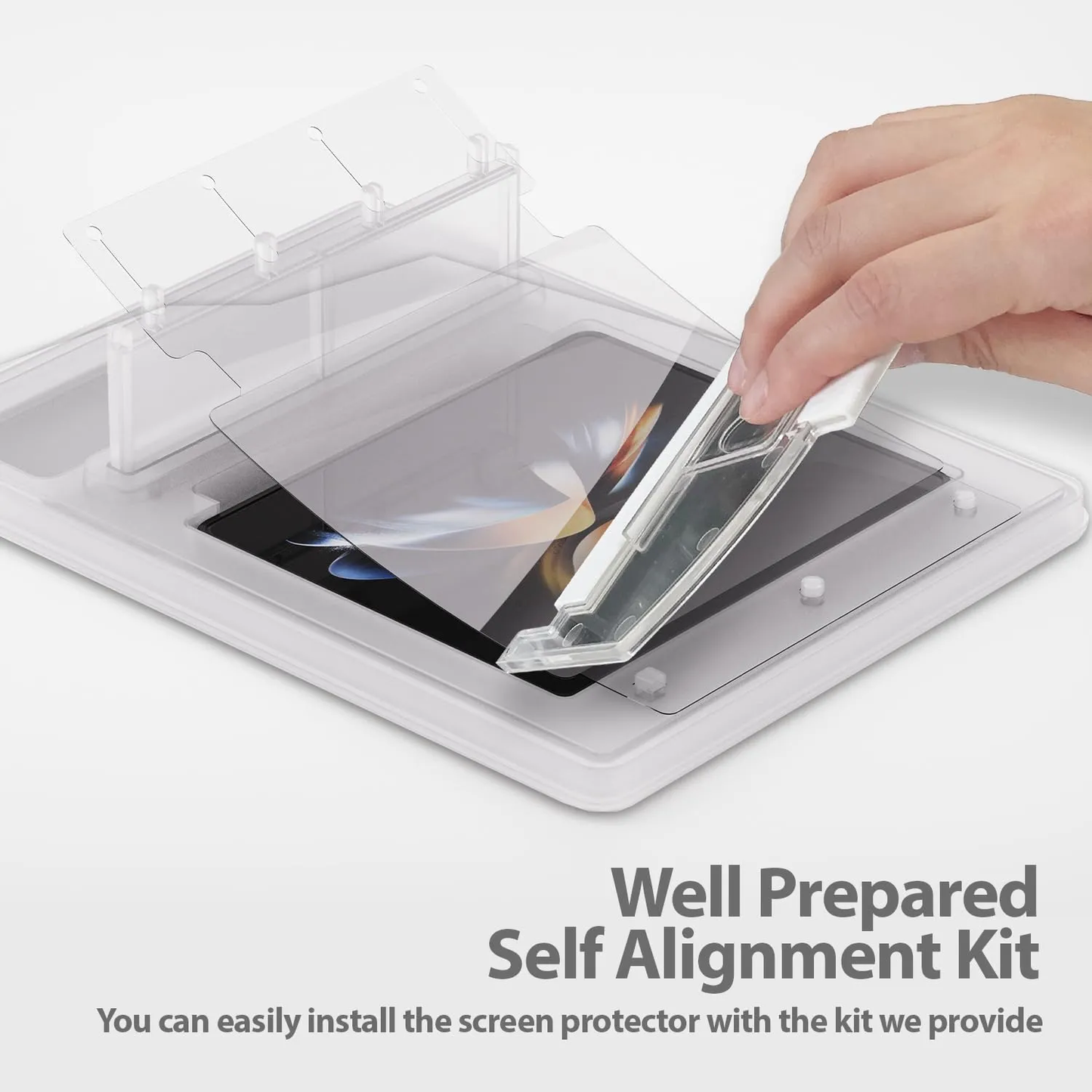 Galaxy Z Fold6 Fold5 Foldable Screen Protector With Auto Align Mounting Frame Kit