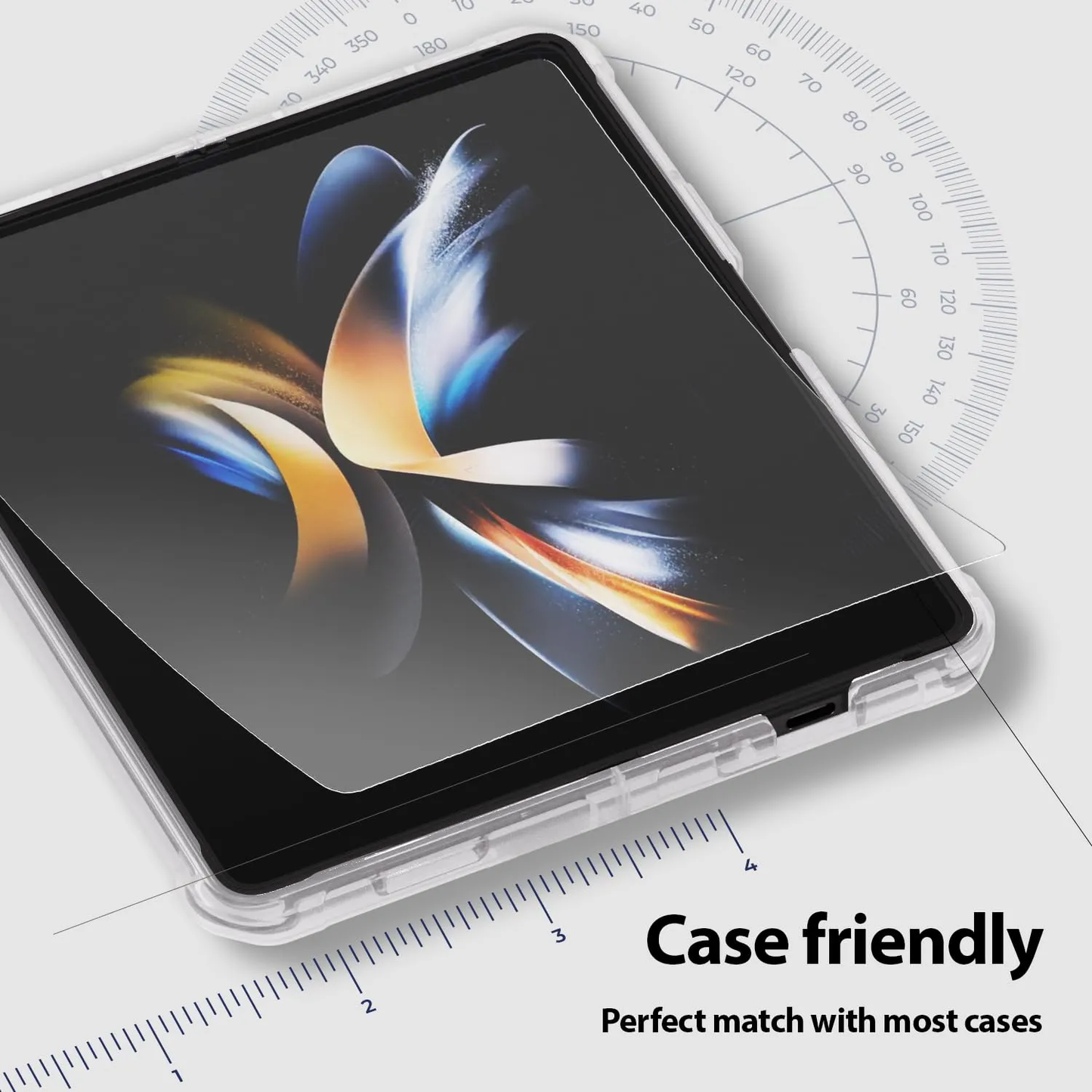 Galaxy Z Fold6 Fold5 Foldable Screen Protector With Auto Align Mounting Frame Kit