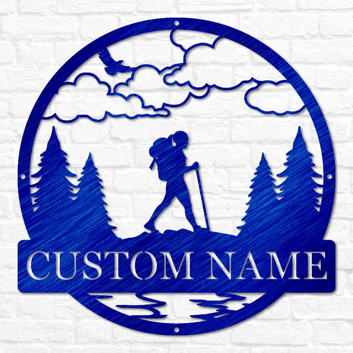 Hiker Outdoor Monogram