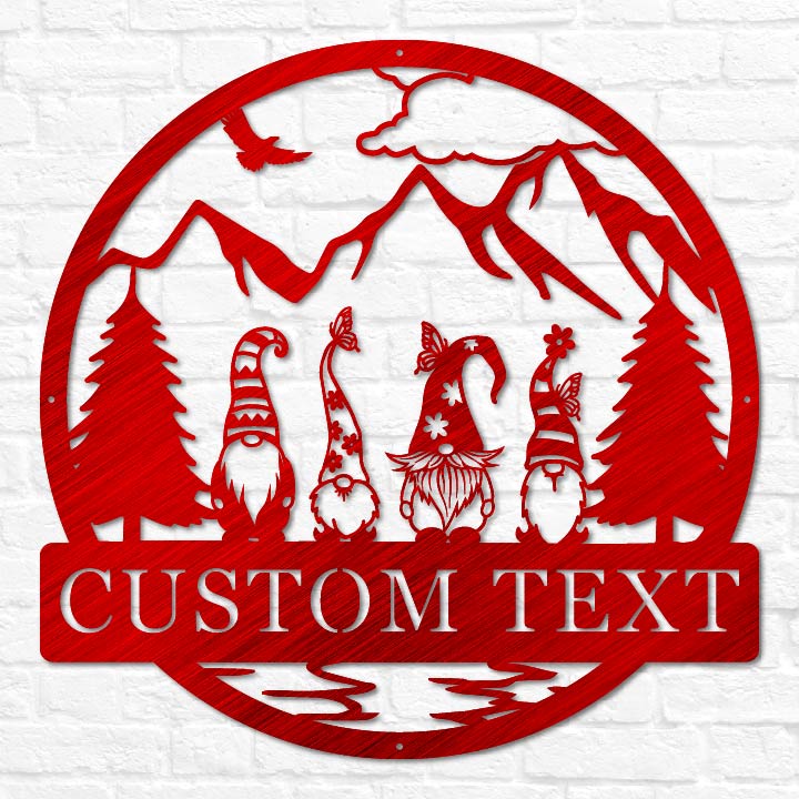 Gnomes Outdoor Monogram