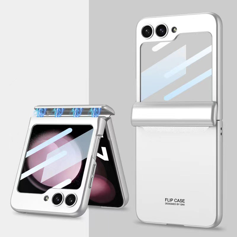 Magnetic All-included Shockproof Phone Case For Samsung Galaxy Flip5 Flip4 Flip3 5G With Back Screen Protector - Mycasety Mycasety