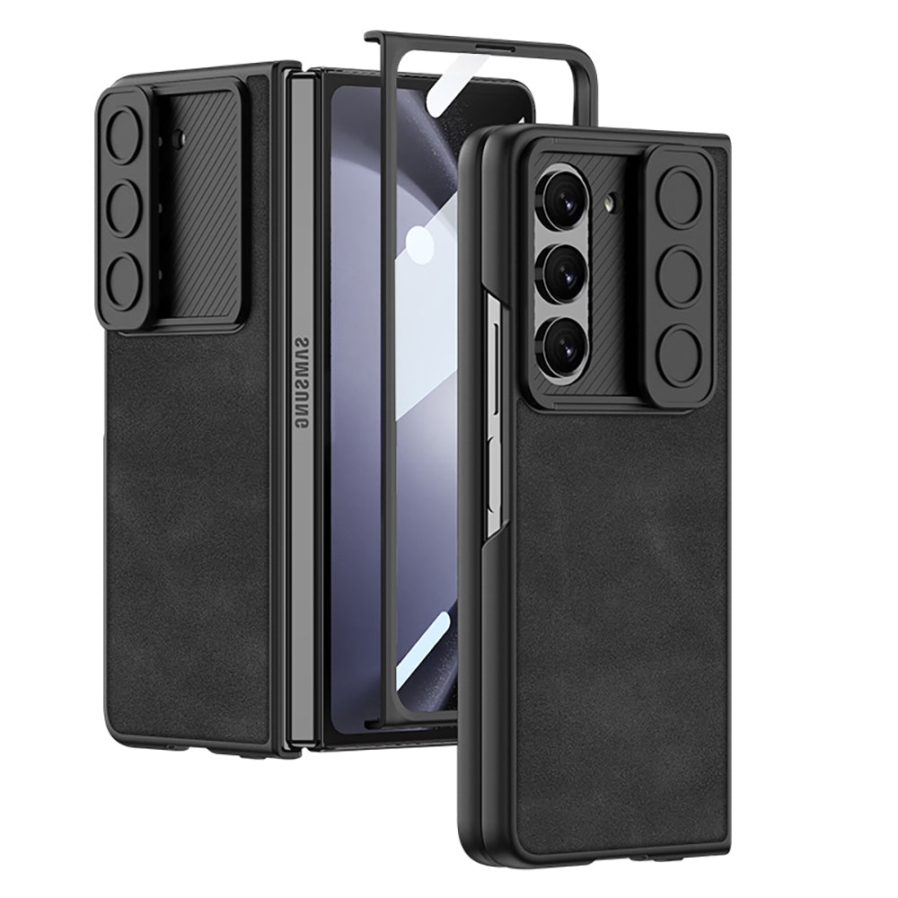 All-inclusive Lens Slide Protector Phone Case With Back Screen Protector For Samsung Galaxy Z Fold 5/4/3 5G - Mycasety Mycasety